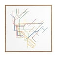 thumbnail image 1 of Deny Designs 12" Restudio Designs Nyc Métro Carte Murale, 1 of 2