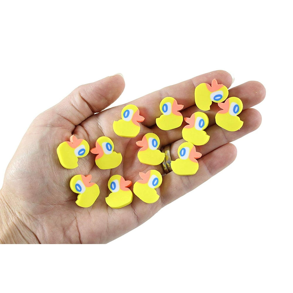 BULK 144 (12 Dozen) Adorable Duck Mini Erasers Novelty and