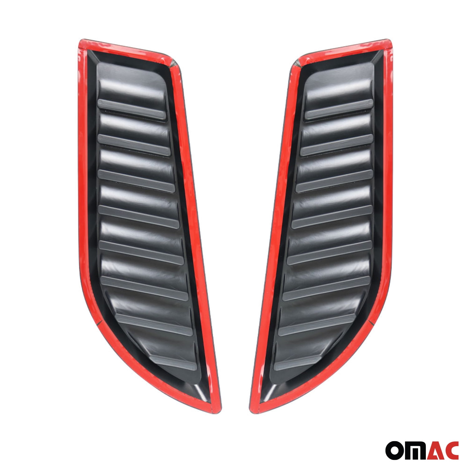 OMAC Hood Scoop Vent Air Flow Intake for Ford Maverick 2022-2024 Black 2 Pcs