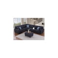 thumbnail image 2 of Devion Furniture Shayle Artificial Leather Modular Sectional With Ottoman - Black, 2 of 5