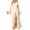 Yellow, variant on Women's Sheer Mesh Lace Trim Long Robe Flared Bell Sleeve Open Front Nightgown Sleepwear Loungewear Pink 2(XS)