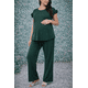 thumbnail image 4 of Conjunto Maternidad Cómodo Ropa Embarazo Set Blusa Y Pantalon Casual Suave Color Verde Olivo, 4 of 4