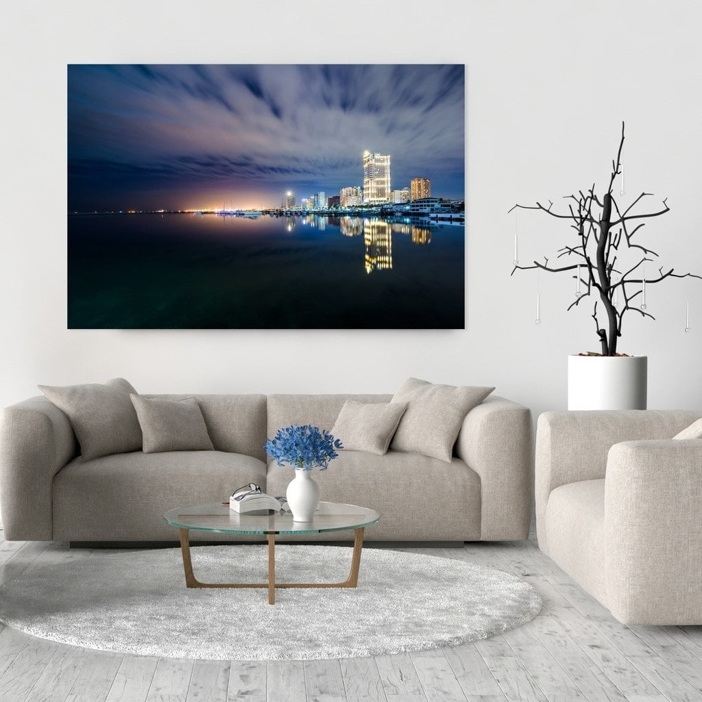 Manila Philippines Asia Skyline CANVAS WALL ART Picture Print Single