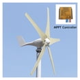 thumbnail image 1 of Wind Turbine Generator 600W 48V Horizontal Wind Turbine Power Generator For Home Use With MPPT(boost) Controller ,Easy to Install, 1 of 7