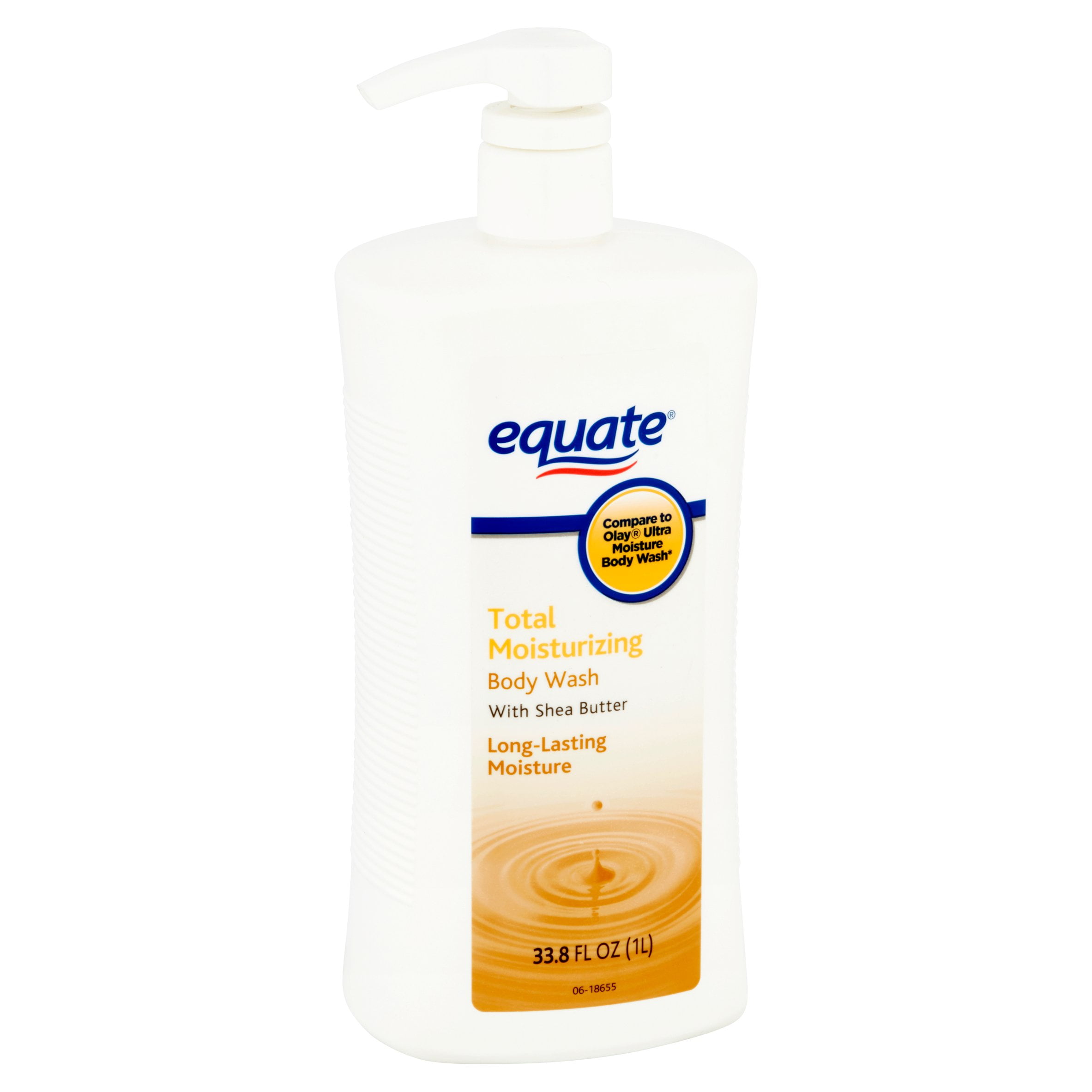 Equate Total Moisturizing Body Wash with Shea Butter, 33.8 Oz (3