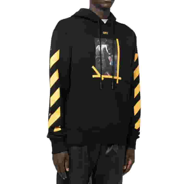 【Off White】DIAG ARR CARAV ANN SLIM HOODIE ★関税送料込み Off-white Diag Arr Carav Ann Slim Hoodie Mens Style
