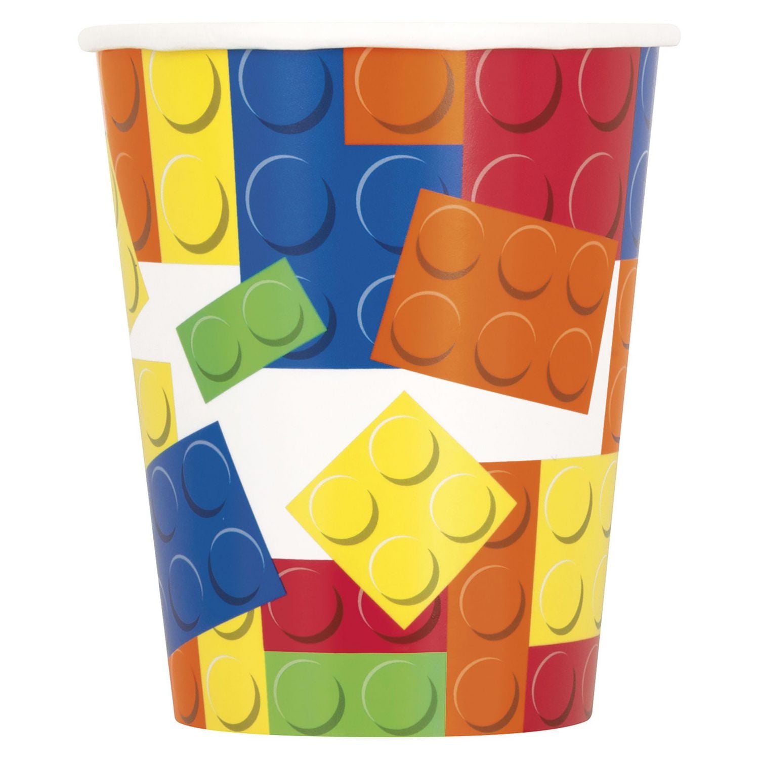 Building Blocks 9oz Paper Cups, 8ct, 9oz/266ml