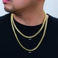 thumbnail image 2 of Nuragold 10K Real Yellow Gold Franco Square Chain Wheat Necklace 16"-30" (1.5mm-6mm) Italian Jewelry for Men & Women, 2 of 21