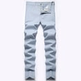 thumbnail image 2 of IROINNID Mens SweatPants Stripes able d Plaid Trousers High Elastic Large Size Slim Formal Trousers Cotton Trousers Full Length Pants Rigid Waist Skinny Pants, 2 of 5
