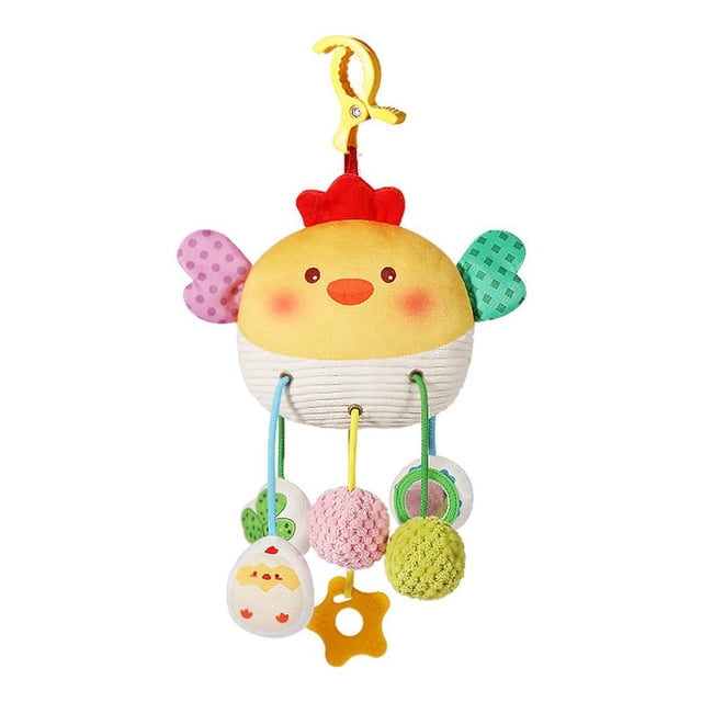 Crab Rope Toy Soothe Toy Crab Pull Rope With Sound Bed Bell Trolley Rattle Kids Toy Pendant Q0s2