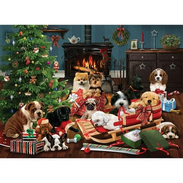 Vermont Christmas Company Reindeer Puzzle - 550 Piece Holiday Jigsaw For Family Fun