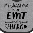 thumbnail image 3 of Inktastic My Grandma is an EMT and a Hero Boys or Girls Baby Bib, 3 of 3