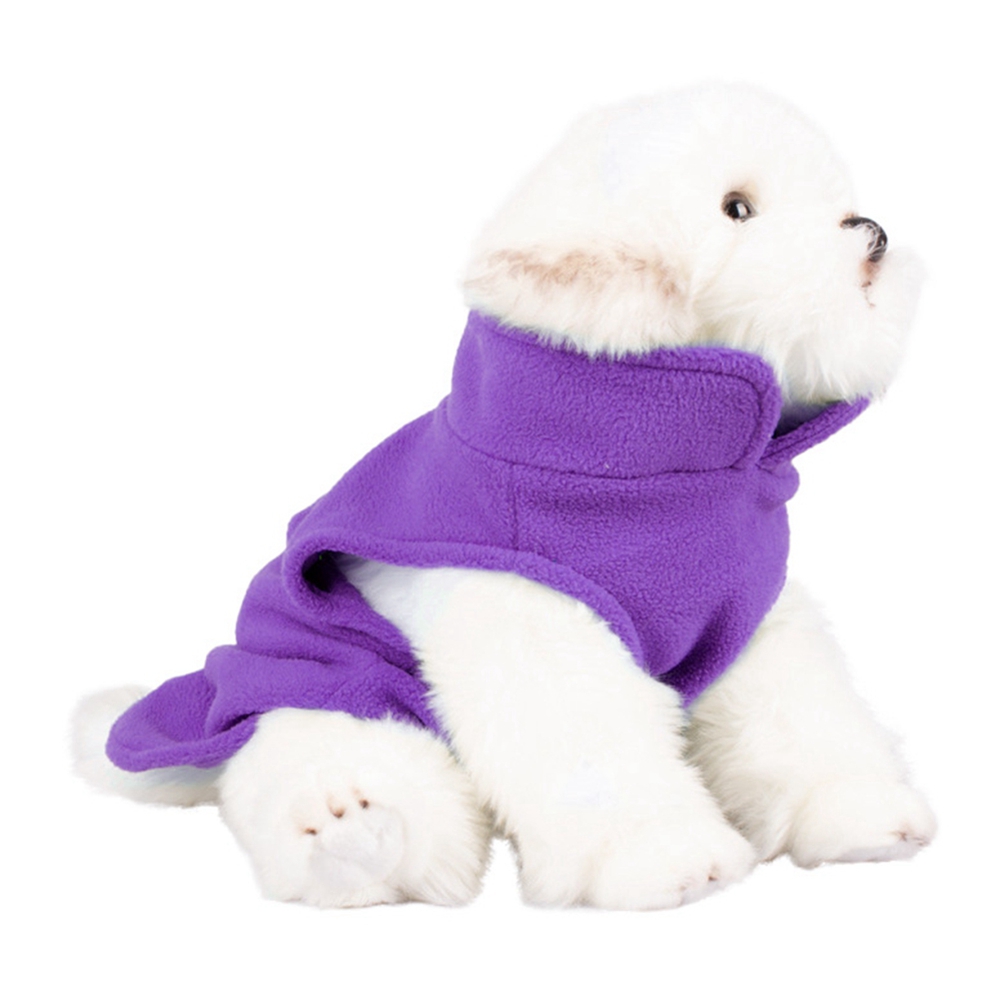 Fleece Vest Dog Sweater Warm Pullover Fleece Dog Jacket with DRing