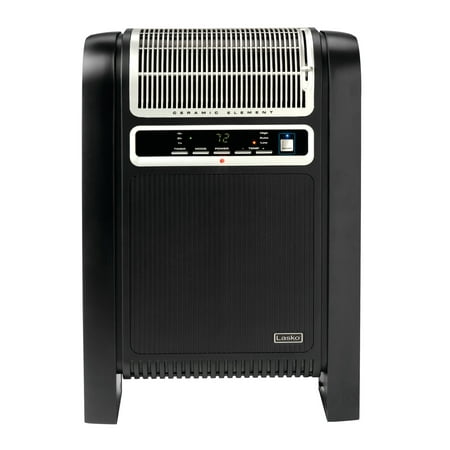 Lasko 25" 1500W Ceramic Space Heater with Ionizer and Remote, Black, 760000, New