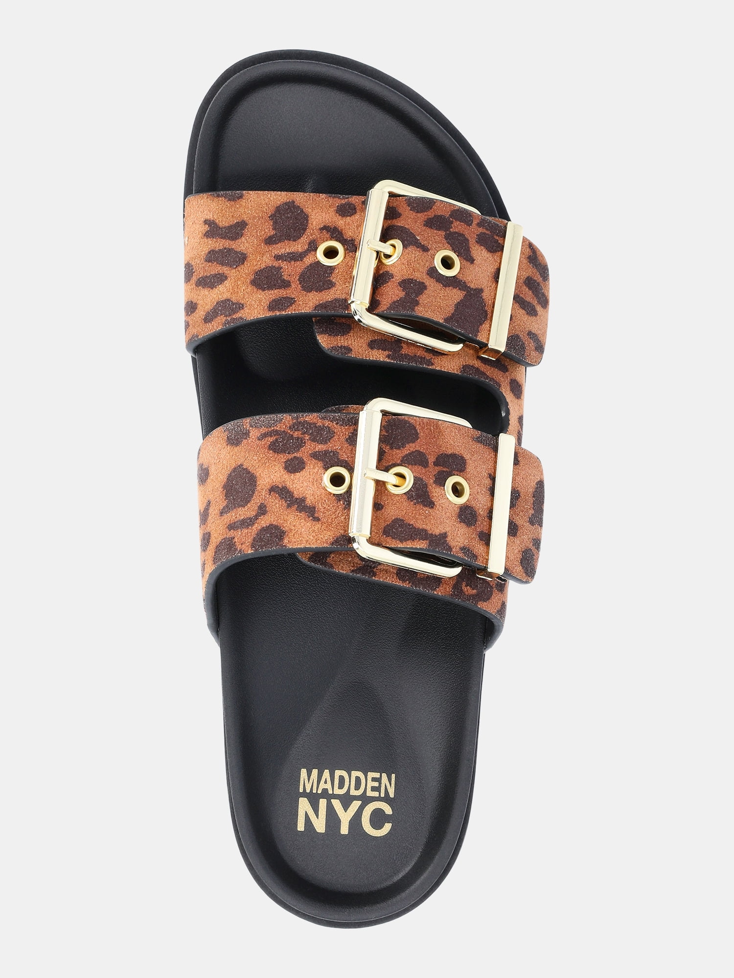 Madden NYC Women's Two Strap Footbed Sandal