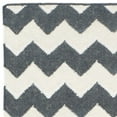 thumbnail image 5 of SAFAVIEH Dhurries Karissa Geometric Area Rug, Ivory/Charcoal, 6' x 9', 5 of 6