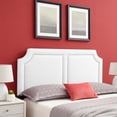 thumbnail image 3 of Cynthia Performance Velvet Full or Queen Headboard, White, 3 of 9