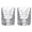 2PCS Decanter-2, variant on Goose FLY BEYOND Frozen Flight Edition Glass Cup - Goose Frozen Flight Edition Collectible Frosted Glass Tumbler, Blue and Silver Embossed Rocks Glass