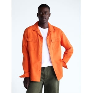 Free Assembly Men's Brushed Canvas Oxford Shirt