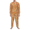 thumbnail image 3 of Uemuo Travel And Tourism Pattern 2-Piece Loungewear Set - Men’s Soft Sleepwear, Cozy Winter PJs, Comfy Sleep Set-XX-Large, 3 of 7