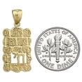 thumbnail image 3 of 14K Gold Western Wall Chai Charm, 3 of 5