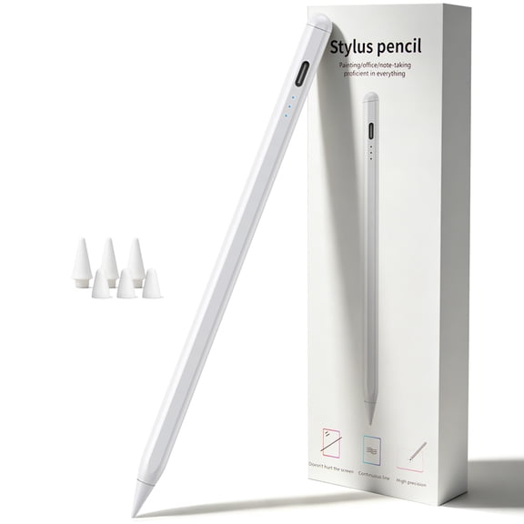 JEDOUBAL Stylus Pen for Apple iPad Pro, iPad Air, iPad mini, White