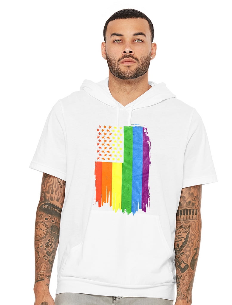 rainbow sleeve hoodie