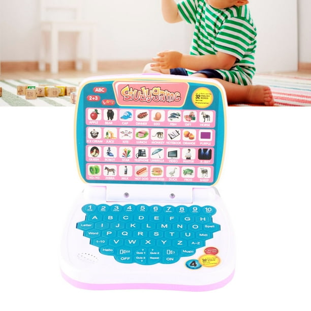 Jouets Petit Ordinateur Portable, Bords Brillants Jouet D'ordinateur Pour  Tout-petit Anglais 5 Modes D'apprentissage Pour Les Enfants Pour La Maison  