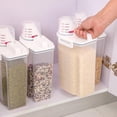 thumbnail image 3 of Naturegr 3L Grain Bin Easy to Carry Space-saving PP Portable Sealed Rice Storage Container for Kitchen, 3 of 7
