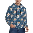 thumbnail image 2 of Fotbe Men's Hoodie with Astronaut Corgi Dog Pattern - Kangaroo Pocket Pullover Hooded Sweatshirt, Perfect for Daily Wear, Travel, and Home-3X-Large, 2 of 7