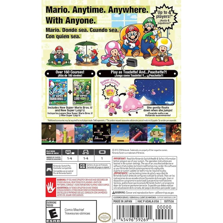 Nintendo, New Super Mario Bros. U Deluxe Switch, Double Mario
