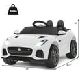 thumbnail image 3 of Costway 12V Jaguar F-Type SVR Licensed Kids Ride On Car Motorized Vehicle w/ MP3 White, 3 of 9