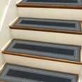 thumbnail image 5 of Stair Treads for Wooden Steps Indoor, 15 Pack 8" X 30" Stair Treads Non Slip with Reusable Adhesive Backing, Non-Skid Carpet Stair Runners for Kids Elders and Pets, 5 of 11