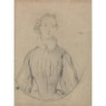 thumbnail image 2 of Allan Ramsay 14x18 Gold Ornate Wood Frame and Double Matted Museum Art Print Titled - Study for a Portrait of a Woman, 2 of 4