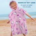 thumbnail image 5 of Hello Kitty Kids Beach Towels with Hood Soft Quick Dry Absorbent Hooded Towels Bath Robe for Swim Pool Bath Poncho Towels, 5 of 7