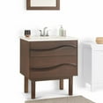thumbnail image 4 of Simpli Home Marlowe 30 inch Bath Vanity with White Engineered Marble Top, 4 of 11