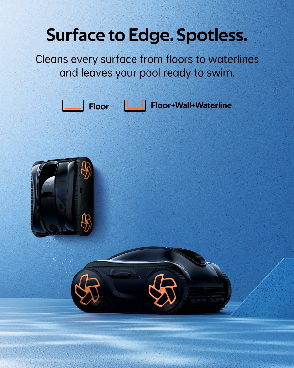 iGarden K Series Cordless Robotic Pool Vacuum for Inground & Above-Ground Pools, Smart Navigation, 150 Min Runtime