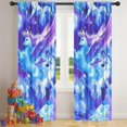 thumbnail image 5 of Blackout Kids Curtains,Blue Cartoon Winged Unicorn Moon Star Pattern Childrens Insulated Curtains Set Of 2,Bedroom Essentials,Toddler Room Decor 42"x84", 5 of 5