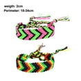 thumbnail image 3 of Pulsera trenzada del orgullo de varios colores, accesorio del desfile del orgullo del arcoíris, joyería del orgullo para hombres y mujeres, 2 uds., 3 of 6
