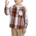 thumbnail image 7 of HWJAD 2-7 Years Boys Outfit Sets 2Pcs Flannel Plaid Shirt and Pants Set Hoodie Sweatsuit for Fall Spring Kids Clothes, 7 of 7