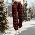 thumbnail image 2 of UngA Womens Christmas Pants High Waisted Baggy 2025 Cinch Bottom Sweatpants Gym Jogger Women's Sweatpants,Size XXXL, 2 of 6