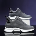 thumbnail image 3 of Men's Elevator Sneakers 2.36 Inch Invisible Height Increasing Lace up Fashion Sneakers, 3 of 14