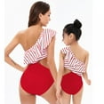 thumbnail image 5 of URMAGIC Mommy and Me Matching Family Swimsuit Ruffle Women Swimwear Kids Toddler Bikini Bathing Suits Summer Beachwear Sets, 5 of 5
