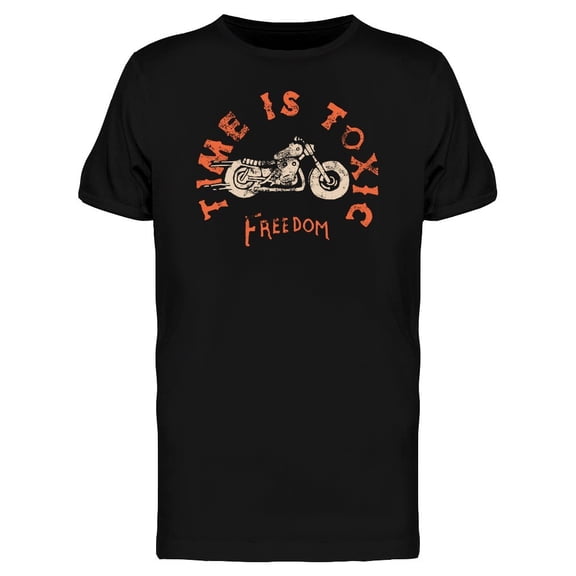 Classic Motorcycle Time Is Toxic Tee Men's -Image by Shutterstock