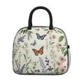 thumbnail image 2 of Obrewu Pioneer Flower and Butterfly Lunch Bag for Adult, Insulated, Leakproof, Oxford Cloth, 2 of 7