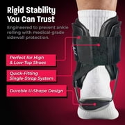 Active Ankle T2 Adjustable Ankle Brace, Black, Large