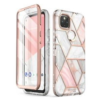 i-Blason Cosmo Series Case for Google Pixel 5a 5G Case 6.34 inch (2021), Slim Full-Body Stylish Protective Case with Built-in Screen Protector (Marble)