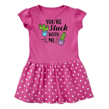 

Inktastic You re Stuck with Me with Cacti Gift Baby Girl Dress