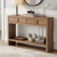 thumbnail image 2 of ROGALIS Console Table with Drawers, 47 Inch Narrow Entryway Table with Open Storage Shelves for Living Room, 2 of 6