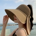 thumbnail image 5 of Yoyauz Ladies' Sun Hat Upf 50+Uv Protection Wide Brimmed Foldable Summer Beach Bucket Hat With Neck Flap, 5 of 5